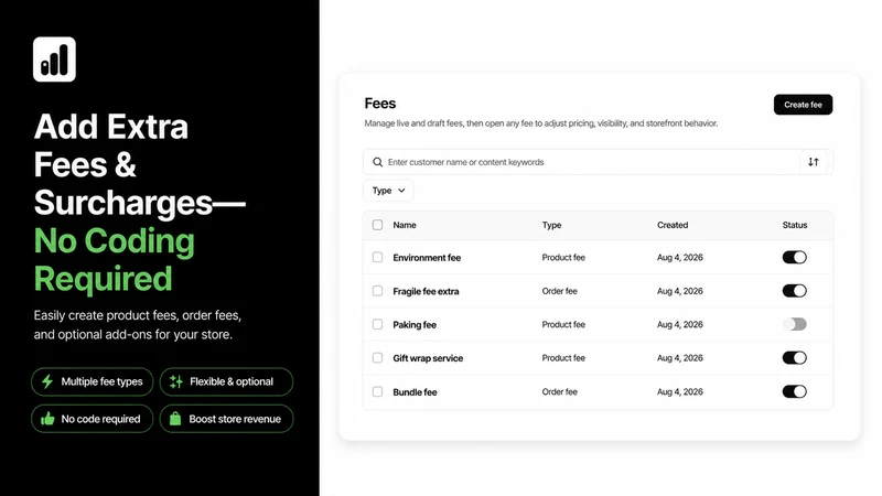 LIO ‑ Fees & Surcharge