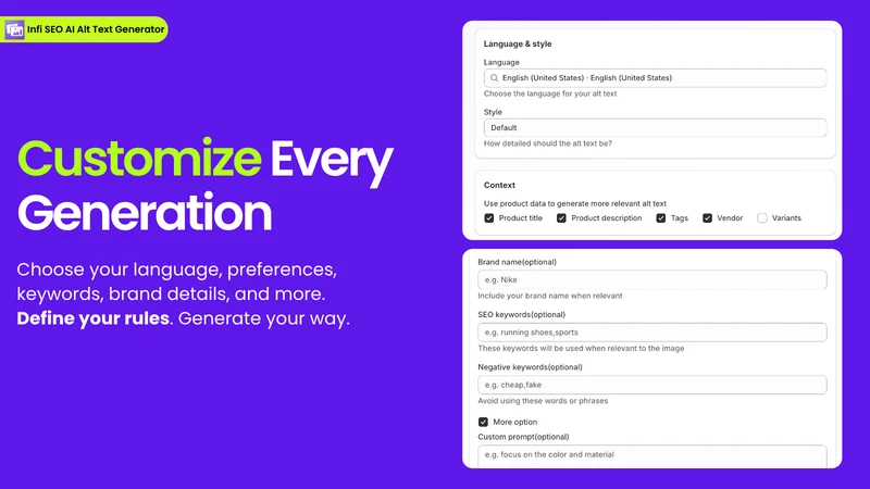 Infi SEO AI Alt Text Generator