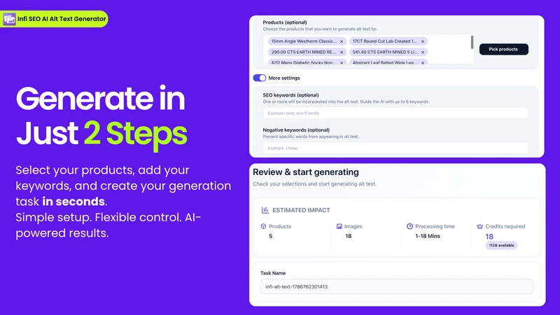 Infi SEO AI Alt Text Generator