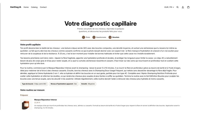 HairDiag – Diagnostic IA