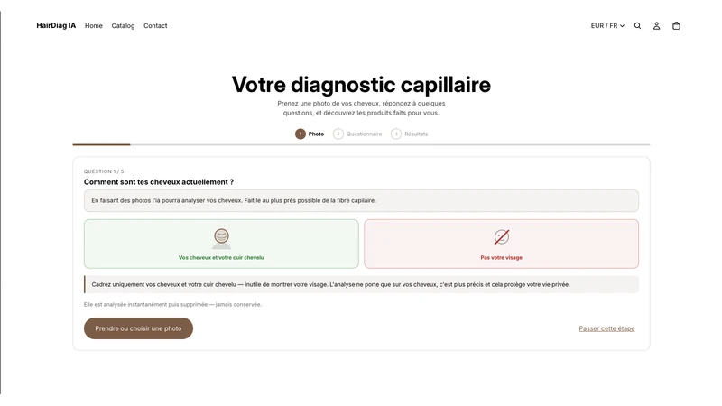 HairDiag – Diagnostic IA