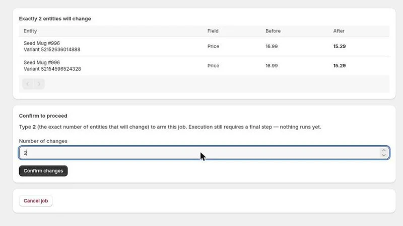 Gridproof — Bulk Editor + Undo