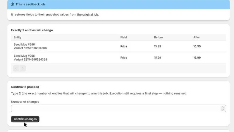 Gridproof — Bulk Editor + Undo
