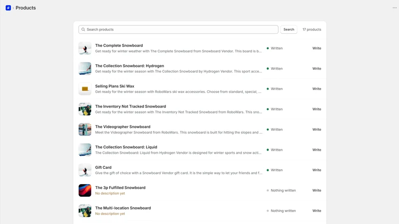 ShopSEO: AI Content Generator