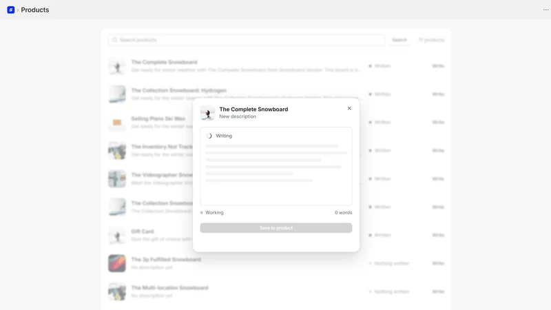 ShopSEO: AI Content Generator
