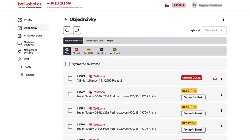 Balikobot Shipping App