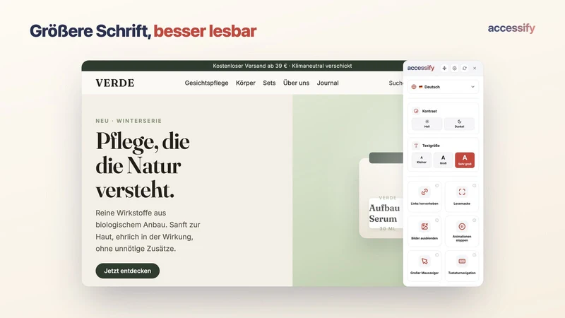 Barrierefreiheit: Accessify