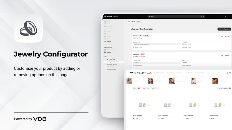 VDB Jewelry Configurator