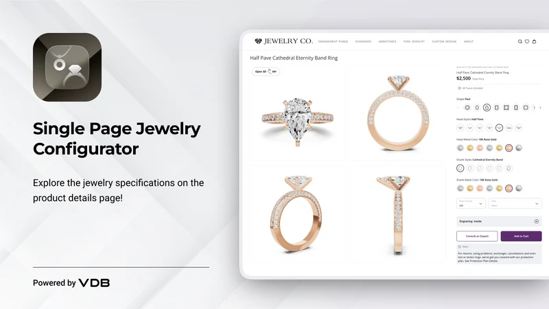 VDB Jewelry Configurator