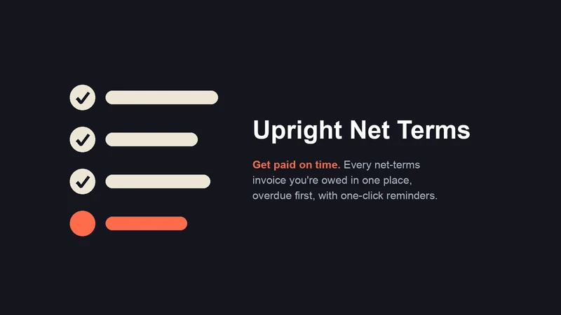 Upright Net Terms
