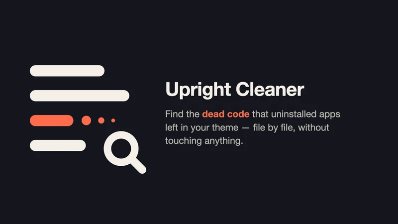 Upright: Theme Code Cleaner
