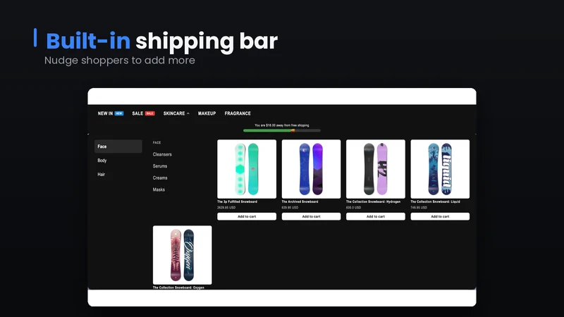 Uno Mega Menu, Nav Builder