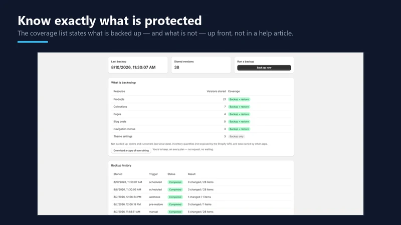 StoreArk ‑ Backup & Restore