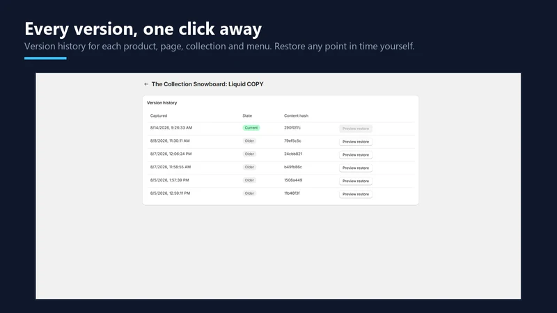 StoreArk ‑ Backup & Restore