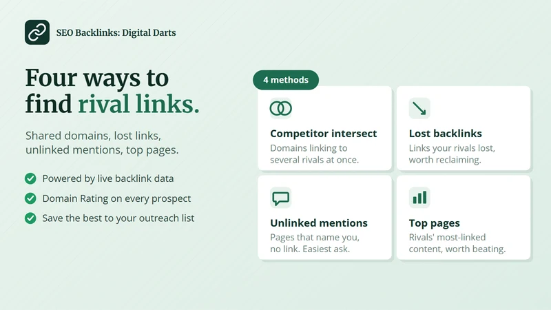 SEO Backlinks: Digital Darts