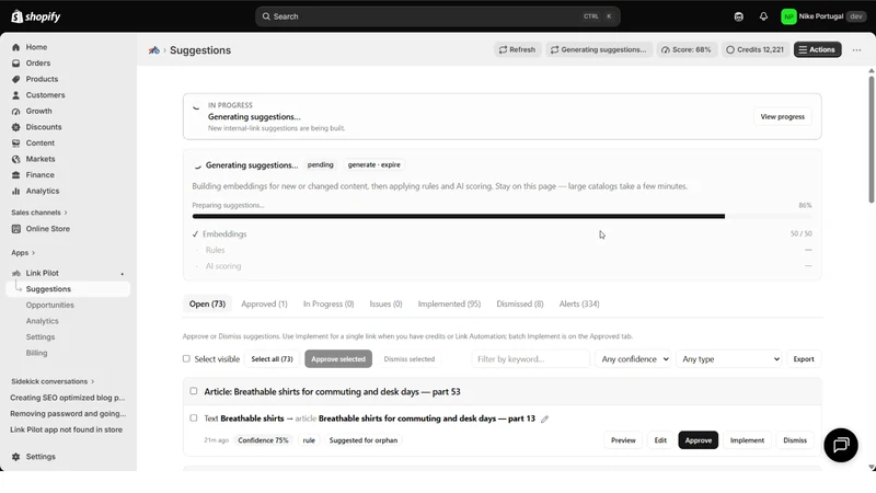 LinkPilot: Audit / Apply Links