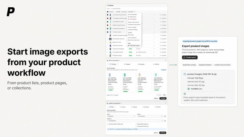 PlainKits Product Image Export
