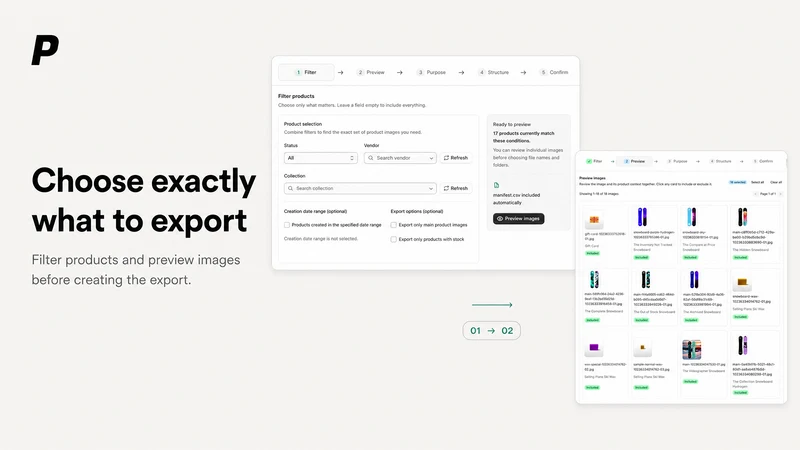 PlainKits Product Image Export