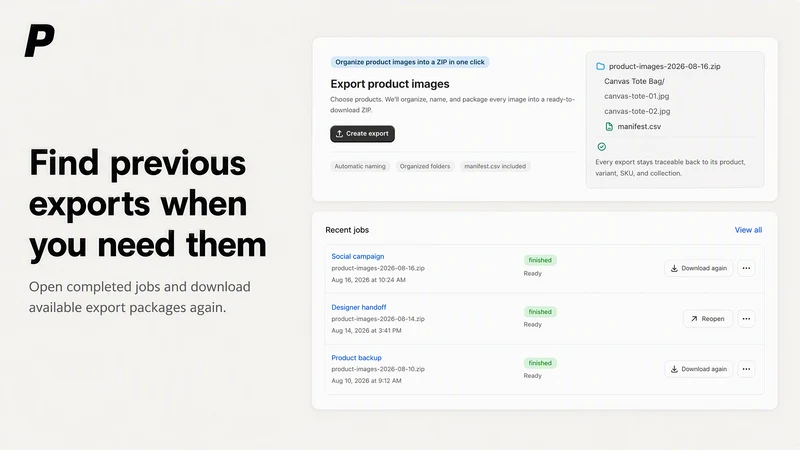 PlainKits Product Image Export