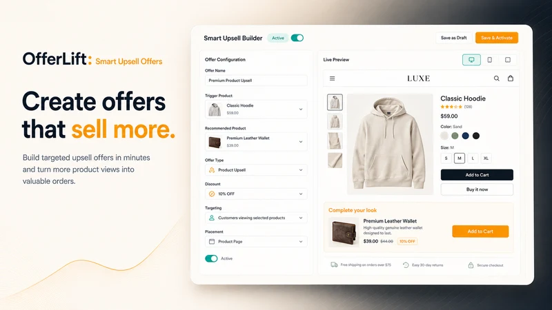 OfferLift: Smart Upsell Offers