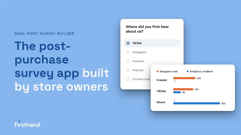 Firsthand Post Purchase Survey