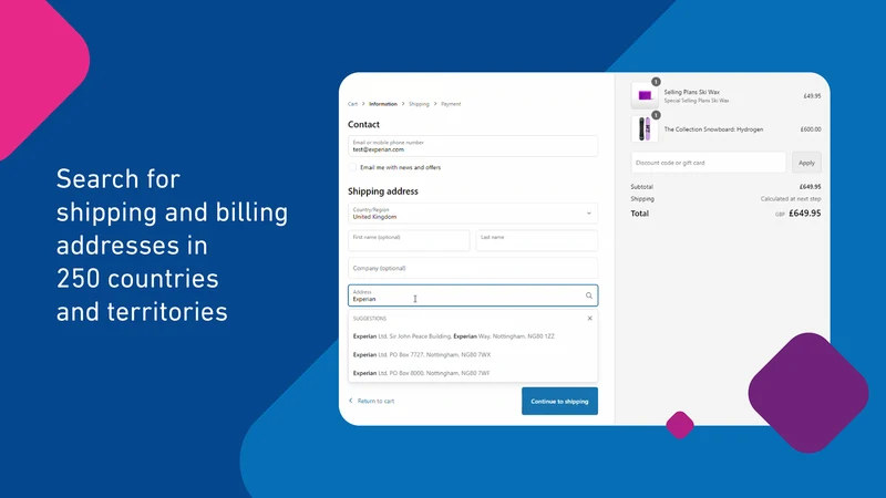 Experian Data Validation