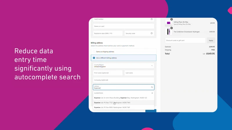Experian Data Validation