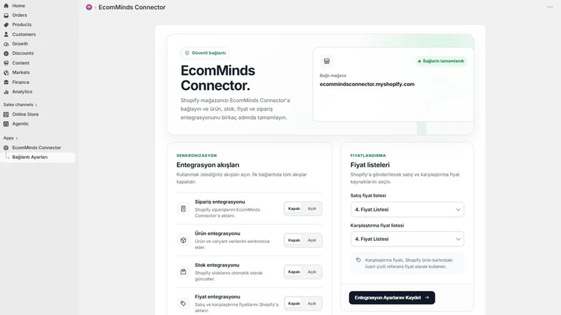 EcomMinds Connector