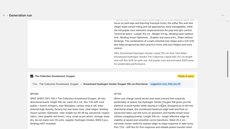 CopyFlowPro: Bulk Product SEO