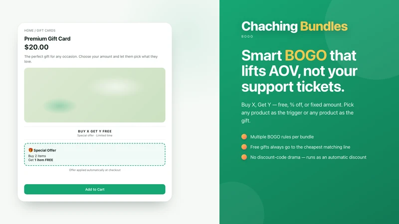 Chaching: Bundles & Discounts