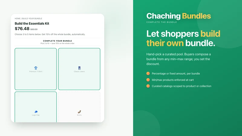 Chaching: Bundles & Discounts