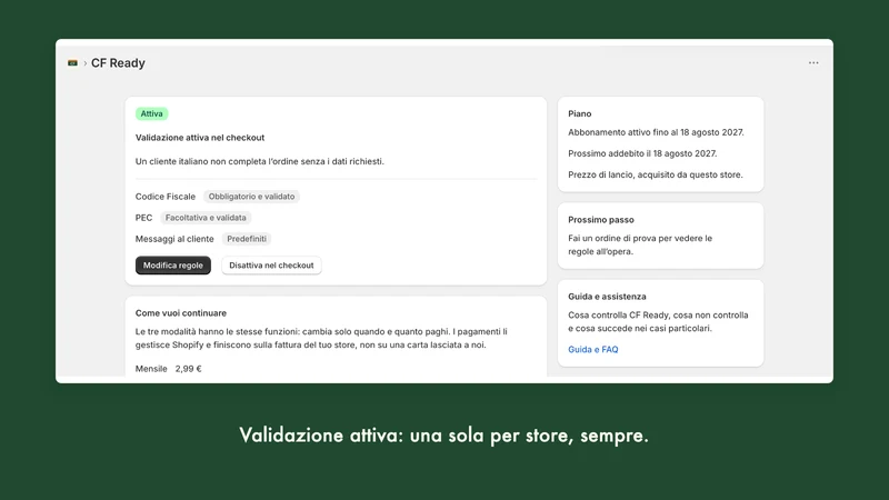 CF Ready | Codice Fiscale