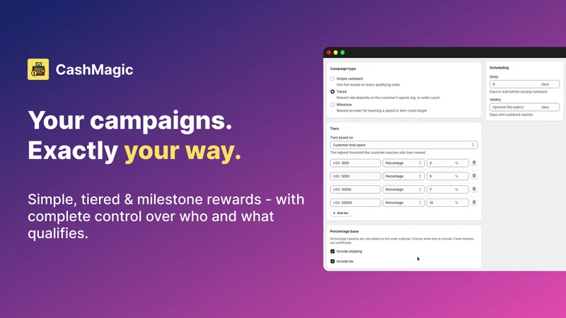 Cashback Loyalty: CashMagic
