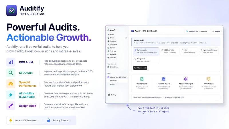 Auditify: CRO & SEO Audit