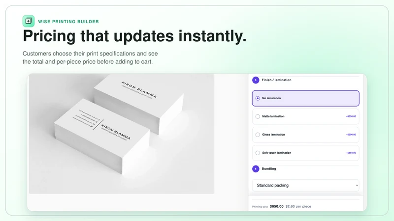 Wise Options Builder