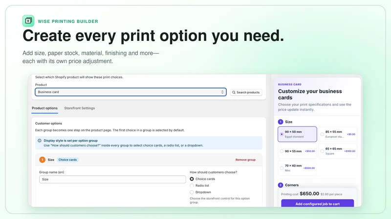 Wise Options Builder