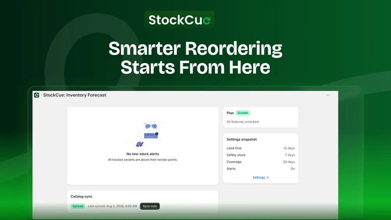 StockCue: Inventory Planner