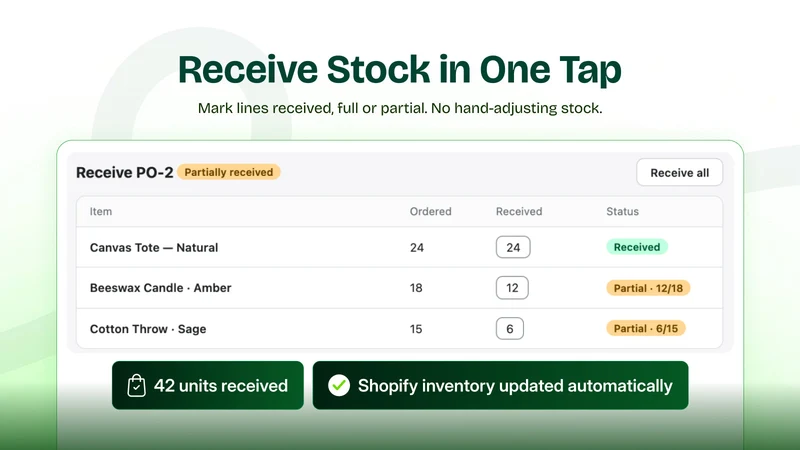 StockCue: Inventory Planner