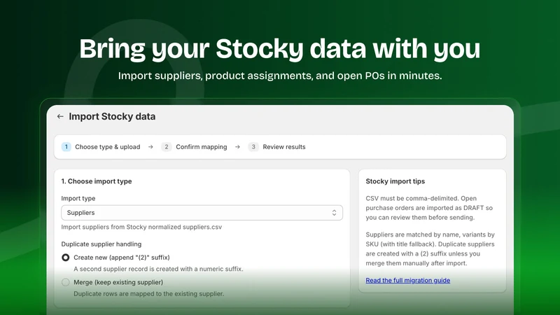 StockCue: Inventory Planner