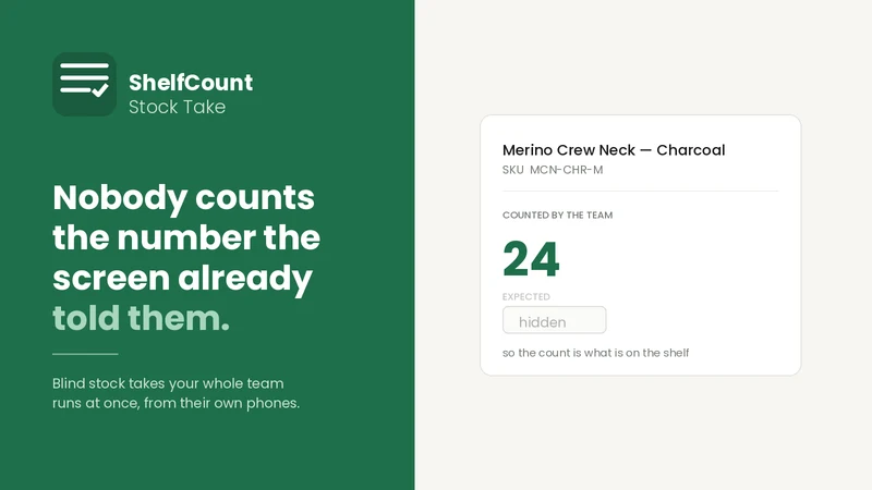 ShelfCount: Stock Take