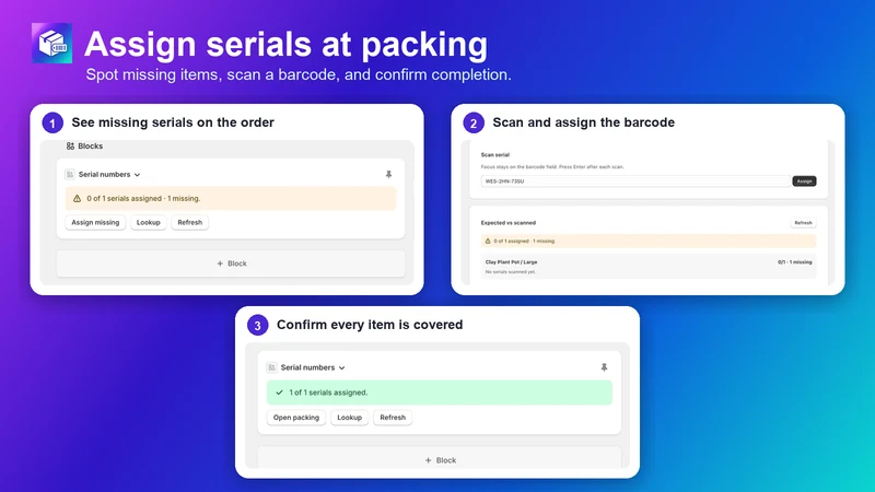 Serial Number Manager