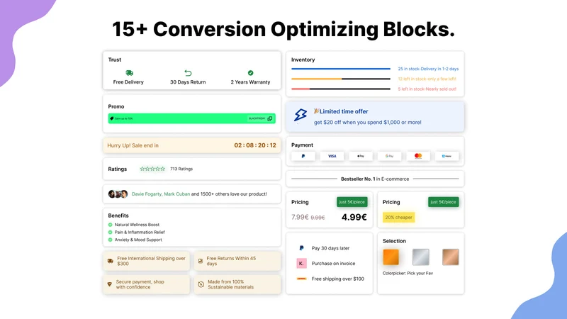 ConversionsKing Product Blocks