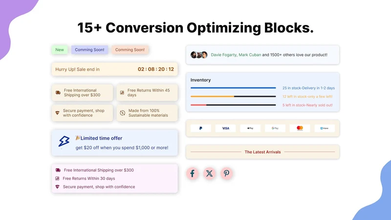 ConversionsKing Product Blocks