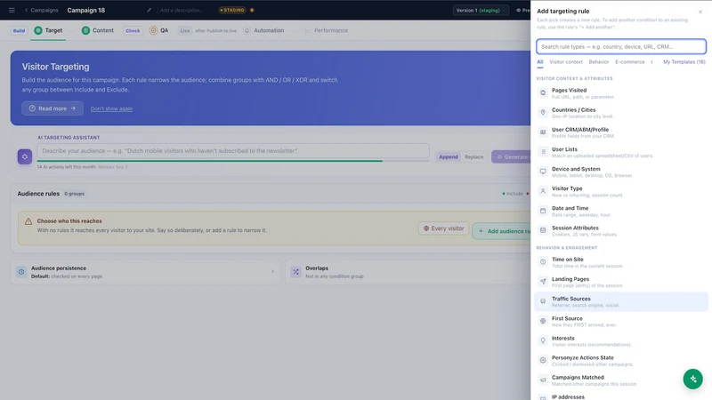 Personyze AI Personalization