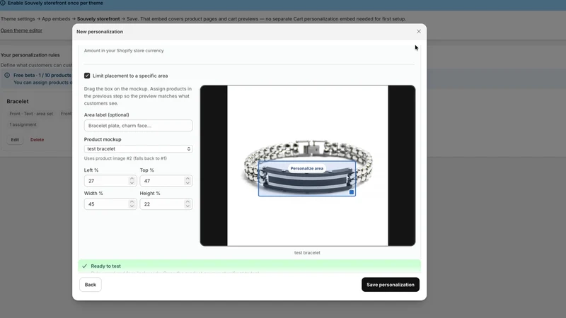 Souvely: Product Personalizer