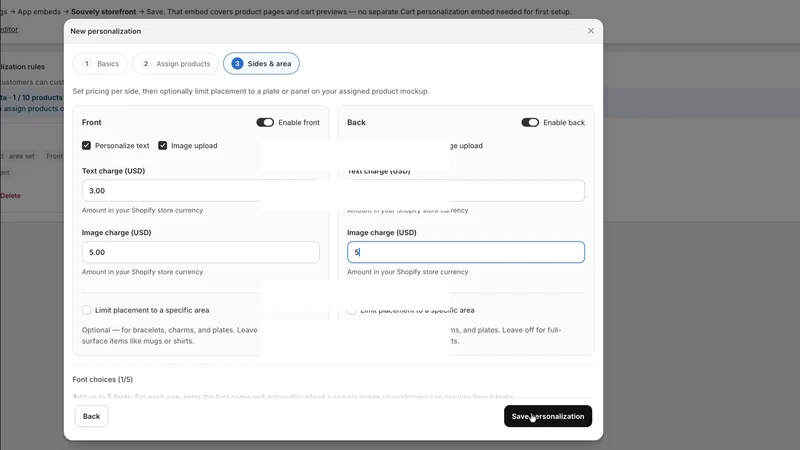 Souvely: Product Personalizer
