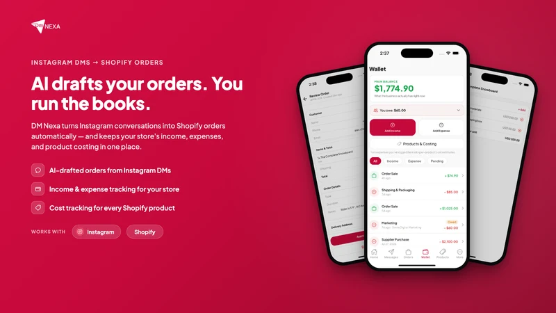 DM Nexa ‑ Orders & Expenses