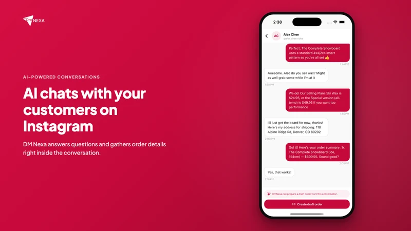 DM Nexa ‑ Orders & Expenses