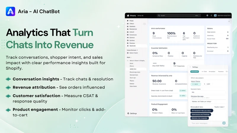 Aria AI Chatbot & Live Chat