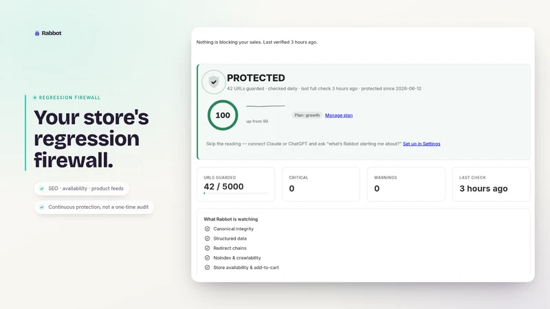 Rabbot: SEO & Feed Monitor